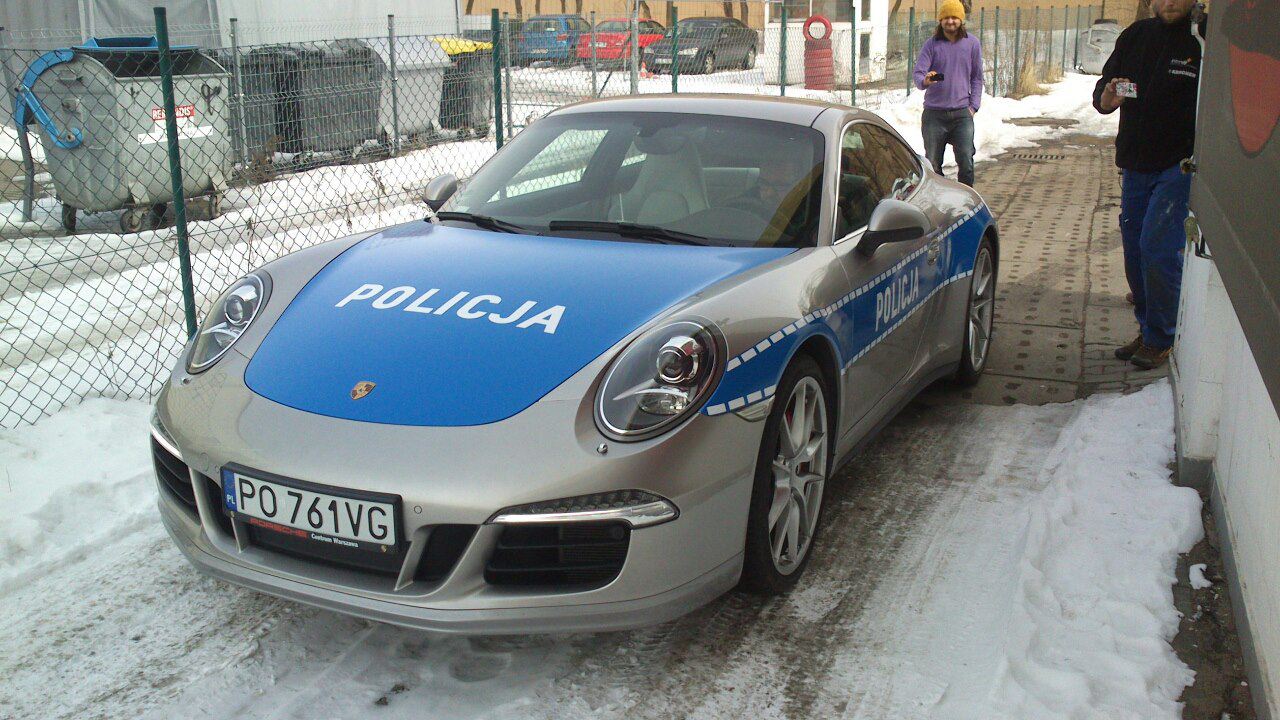 policyjne porsche