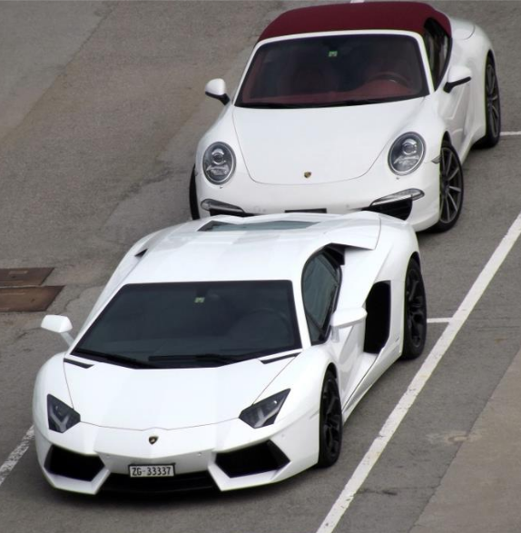 white cars